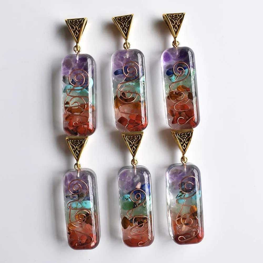 

2020 New Retro Colorful natural amethysts Lapis Lazuli 7 colors stone pillar charms pendants wholesale 6pcs/lot free shipping