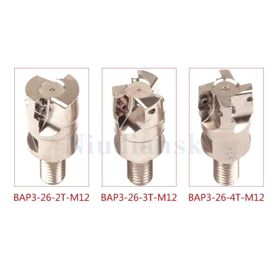 BAP3ขวามุมไหล่ End Mill หัวล็อคฟันประเภทกันกระแทกหัวตัด + 10Pcs APMT1135คาร์ไบด์ CNC เครื่องกลึงมิลลิ่งแทรก