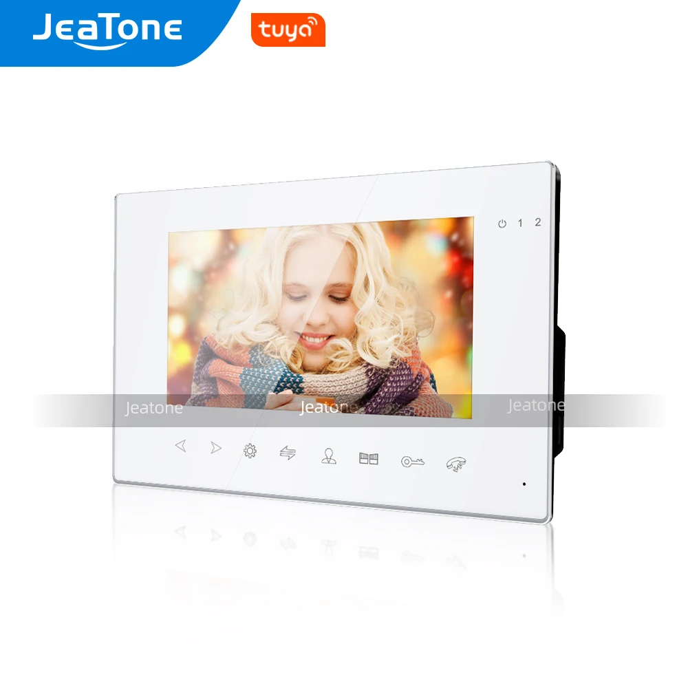 Jeatone AHD/960P 7 Cal Slave pojedynczy Monitor do drzwi wideo domofon telefoniczny System obsługuje nagrywanie wideo, dzień/noc Vision