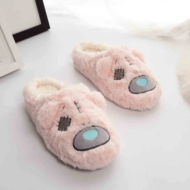 Newly Fashion Winter Women Cute Slippers Couple Home Indoor Plush Slippers Shoes Non-Slip Floor Slippers Sapatos Das Mulheres