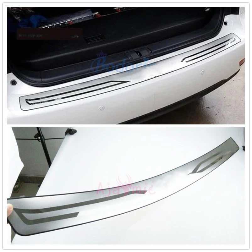 For lexus RX 450h 350 270 2009-2015 Rear Bumper Protector Trunk Door Sill Cover Trim Stainless Steel Car Styling Accessories