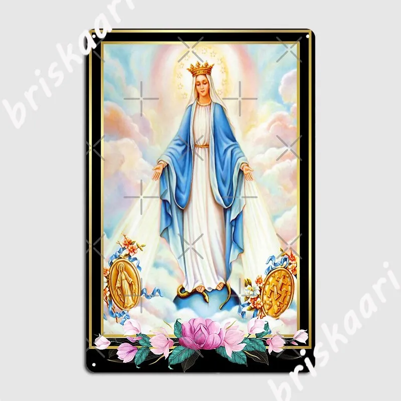 Litany Of The Blessed Virgin Mary Metal Sign Classic Wall Pub Wall Plates Tin Sign Posters