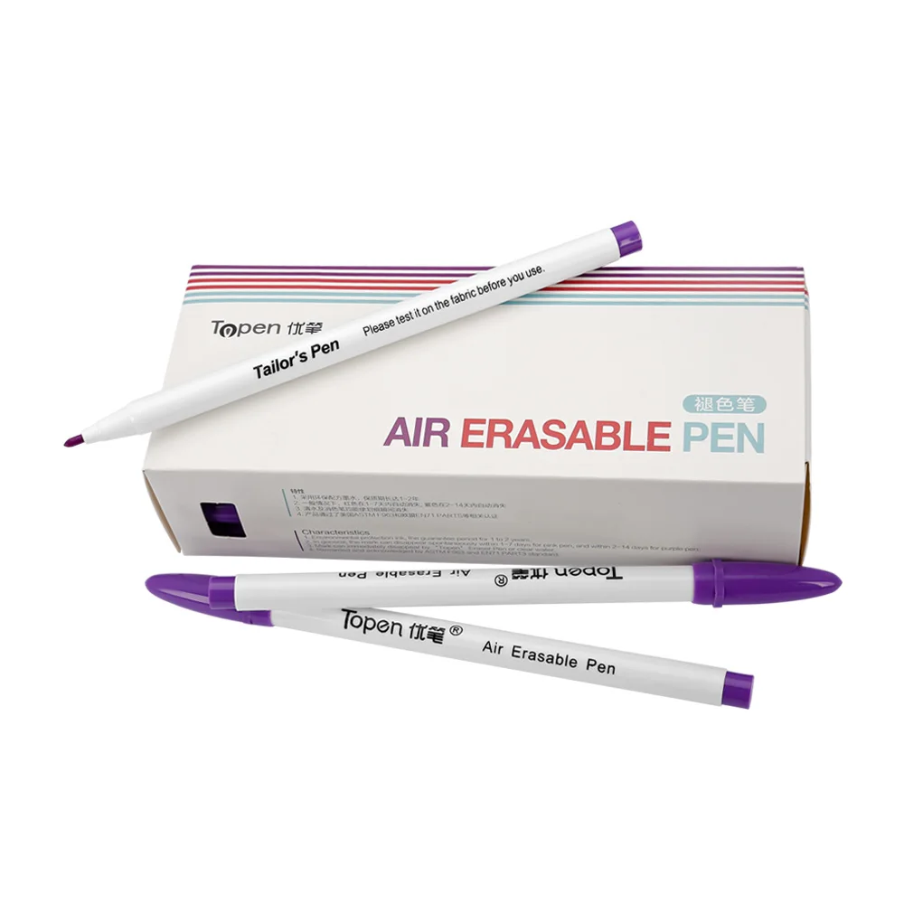 Sewing Pen SINGLE TIP, Only Violet ,AUTO VANISHING AIR ERASABLE PEN   Used For Marking On The The Fabric And Disappear By Itself