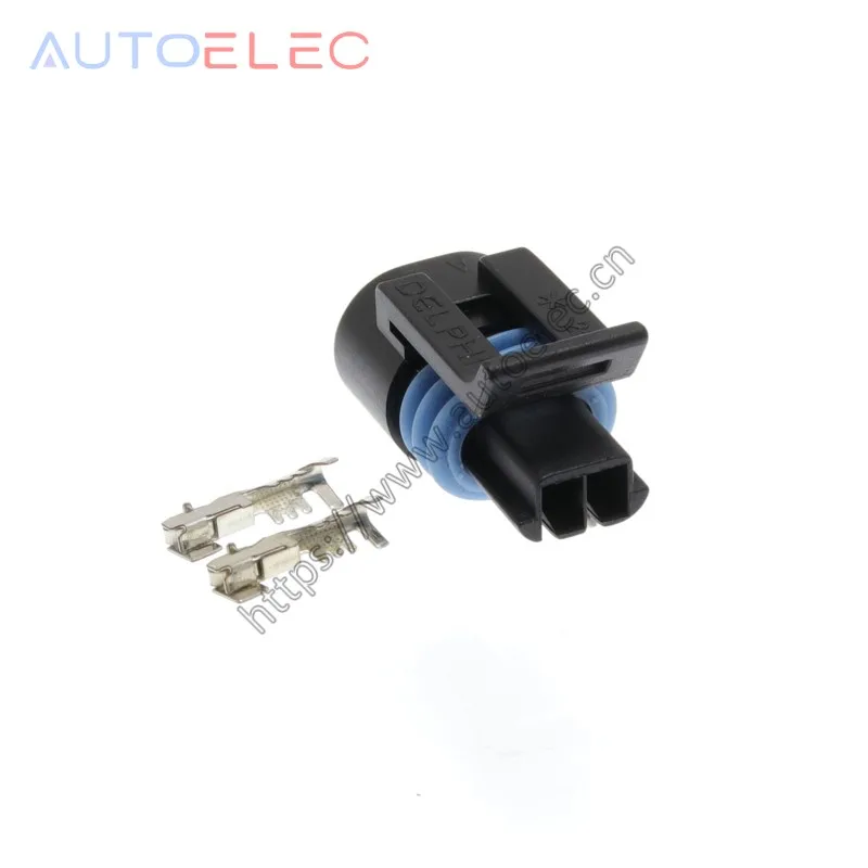 2way Coolant Temperature Temp Sensor ECT connector plug pigtail car Electrical Connector (Plug) For IAT (Intake Air Temp) Sensor