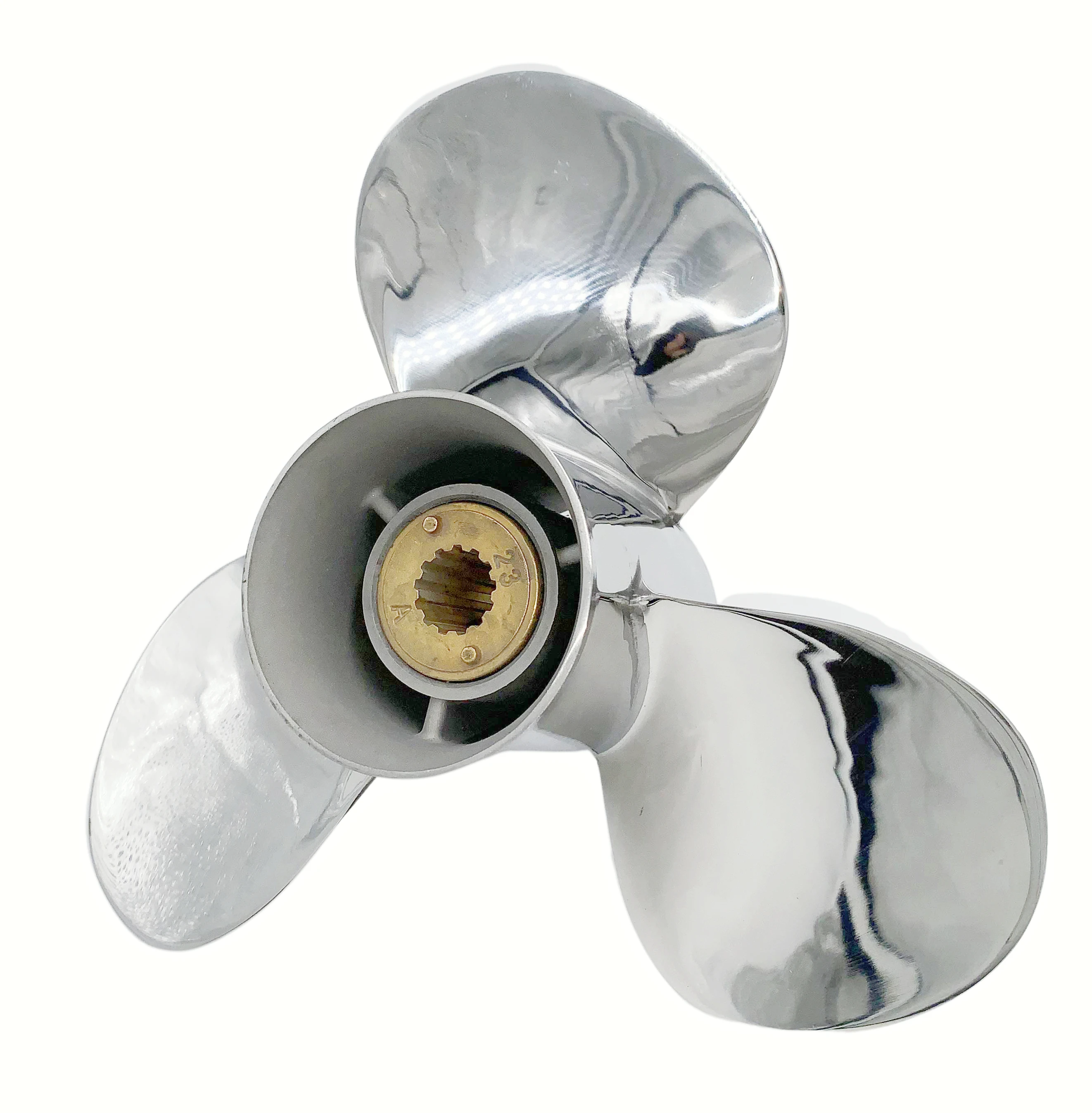 Boat Propeller 11 1/8x14 for Mercury 40HP-60HP 3 Blades Stainless Steel Prop SS 13 Tooth RH 11.125x14