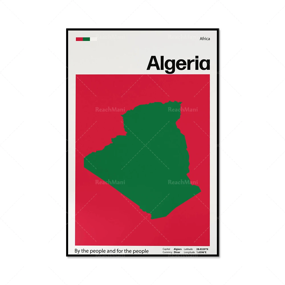 Sudan, Kenya, India, Algeria, Canada, Britain, Morocco, Ukraine, France, Germany, Japan map printing poster home decoration