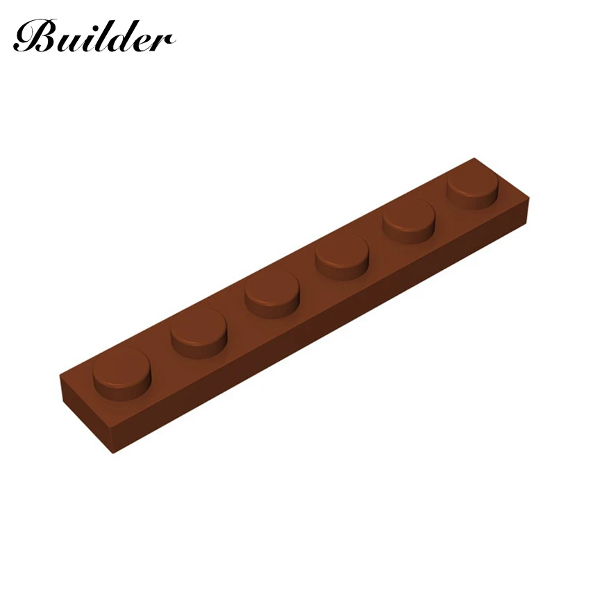 

Little Builder 3666 MOC Thin Figures Bricks 1x6 Dots 10pcs Building Blocks DIY Creative Assembles Particles Toys for Children