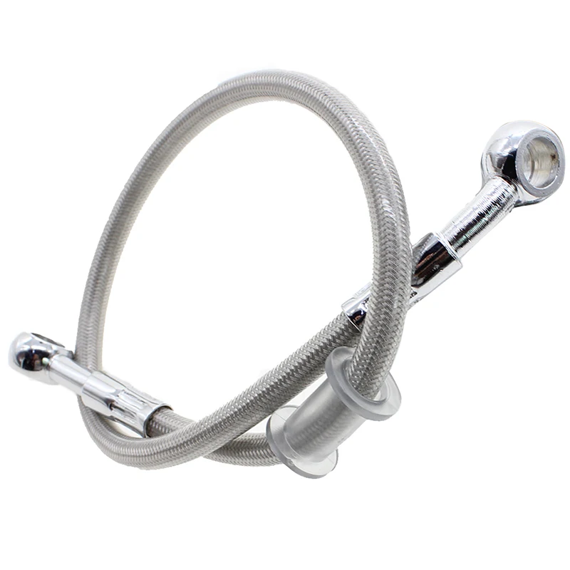 40cm-200cm Stainless Steel Braided Brake Hose Motorcycle Hydraulic Brake Clutch Oil Hose Line Universal for Moto ATV Scooter