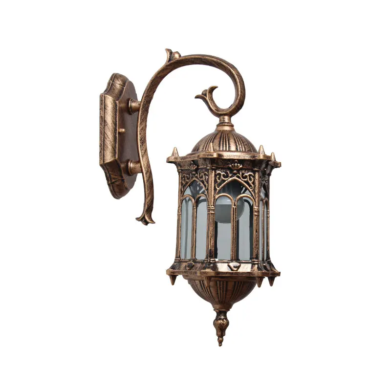 European-Style Outdoor Aisle Wall Lamp Courtyard Wall Waterproof Lamp Simple Villa Door Balcony Corridor Retro Wall Light