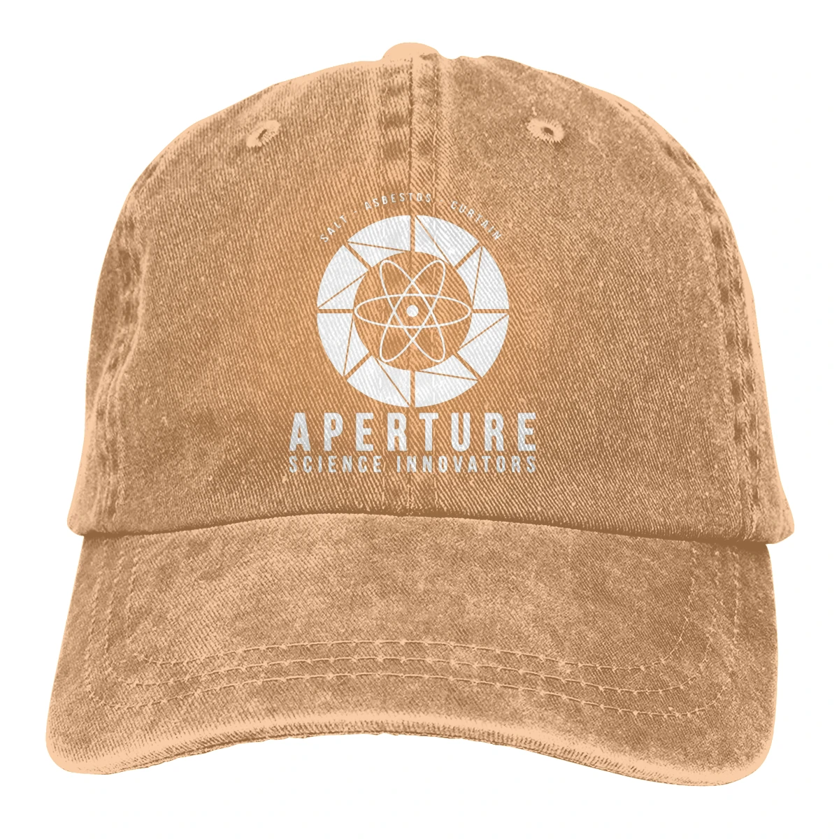 Aperture Science-Casquette de baseball à visière pour homme, chapeau pare-soleil, Portal Game Chell Atlas P-Body