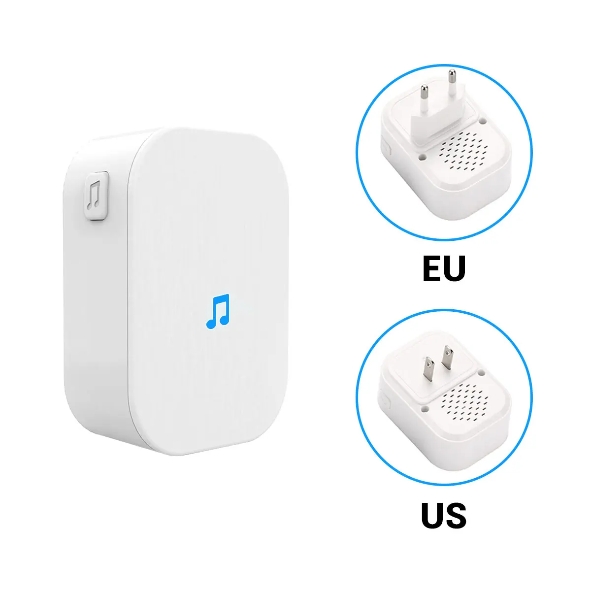 Draadloze Indoor Chime Voor Wifi Deurbel Video Deurtelefoon Eu/Us Plug