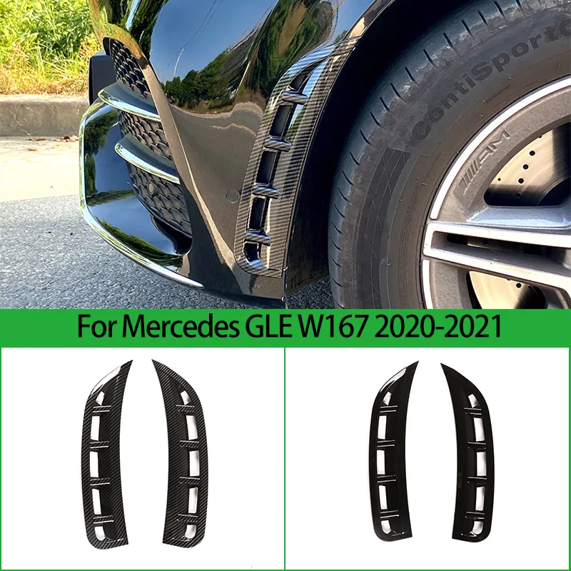 For Mercedes Benz GLE Class W167 V167 GLE350/GLE450 AMG GLE53 2020-2022 Front Bumper Side Air Outlet Trim Cover Car Accessories