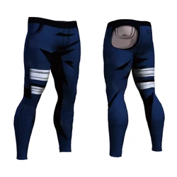 Summer New Compression Pants Men Sport Tights Leggings Mens Running Gym Sports Fitness Quick Drying 3D Printing Trousers
