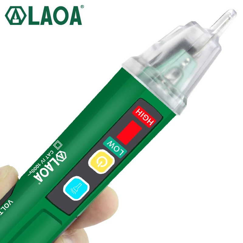 LAOA Voltage Meter Induction Probe Pen Detectors Smart Non-Contact Electric Sensor Tester Pen 90-1000V Current Electrician Tool