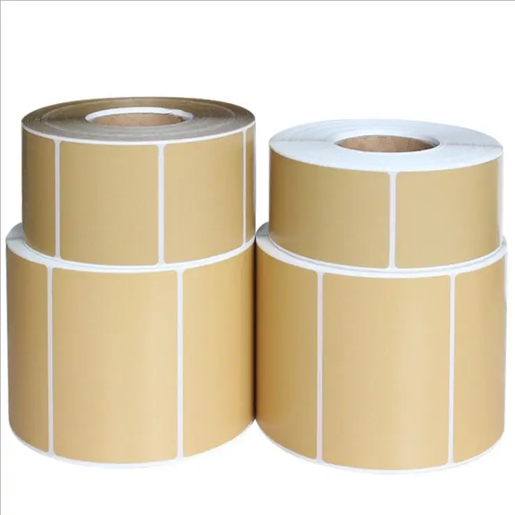 

Direct Thermal Label Roll Width20mm-60mm Kraft Adhesive Thermal Barcode Sticker Shipping label for Zebra Godex Gprinter Xprinter