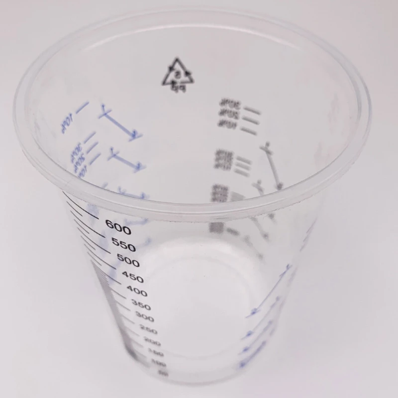 5/50Pcs Disposable Clear Graduated Plastic Mixing Cups for Paint UV Resin Epoxy