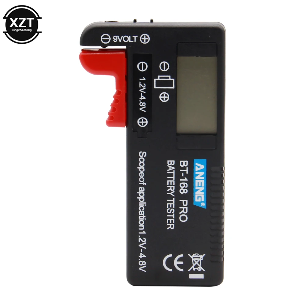 BT-168 Power AA/AAA/C/D/9V/1.5V Batteries Universal Button Cell Battery Colour Coded Meter Indicate Volt Tester Checker