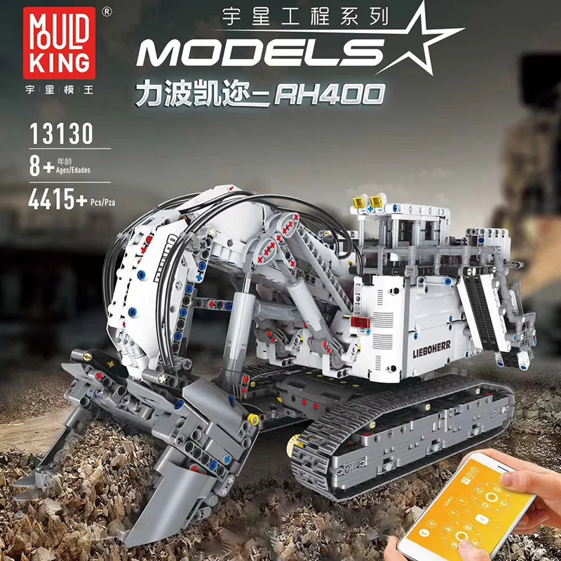 

Mould King13130 Liebherred R9800 Excavator Compatible 42100 Building Blocks Bricks Educational Toys Christmas Gifts for Children