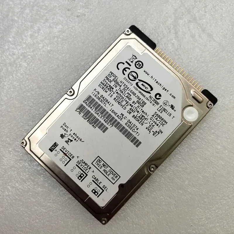 【未開封】HITACHI HTS541680J9AT00 80GB　HDD Original New Hard Drive For Hitachi 80GB IDE 2.5