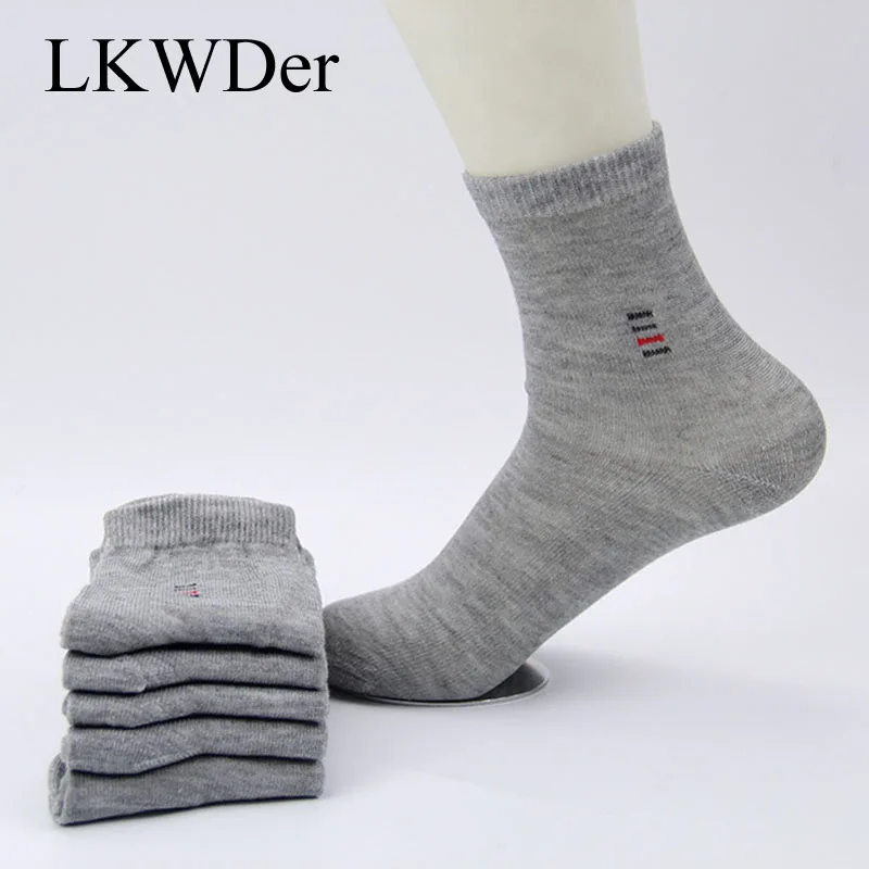 LKWDer 6 Pcs=3 Pairs Classic Business Brand Men\'s Socks Calcetines Hombre Socks Men High Quality Cotton Casual Male Socks Meias