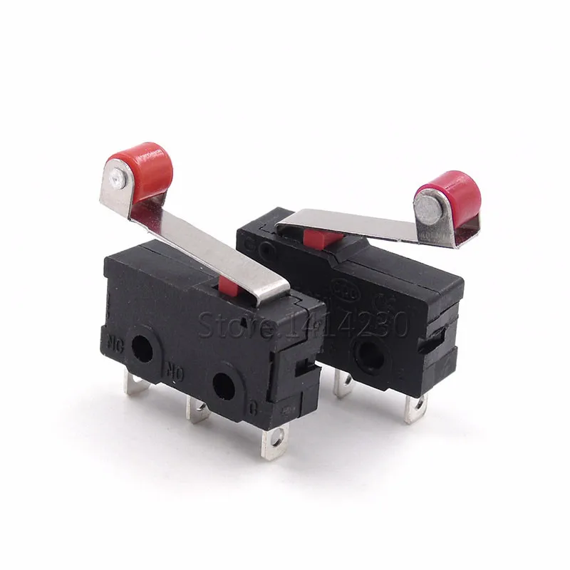 10PCS Hot sale Mini Micro Switch 3Pin With Roller Limit Switch