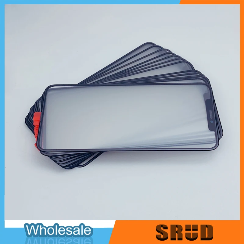 10pcs Top Quality Front Glass + OCA For Apple iPhone Xs X Max 12 11 13 14Pro Max 12 13 Mini LCD Screen Display Outer Panel