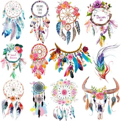 Cartoon Dream Catcher naszywki naprasowanki na naklejki transferowe naprasowanki naszywka na odzież T-shirt zmywalne DIY aplikacje z tkaniny