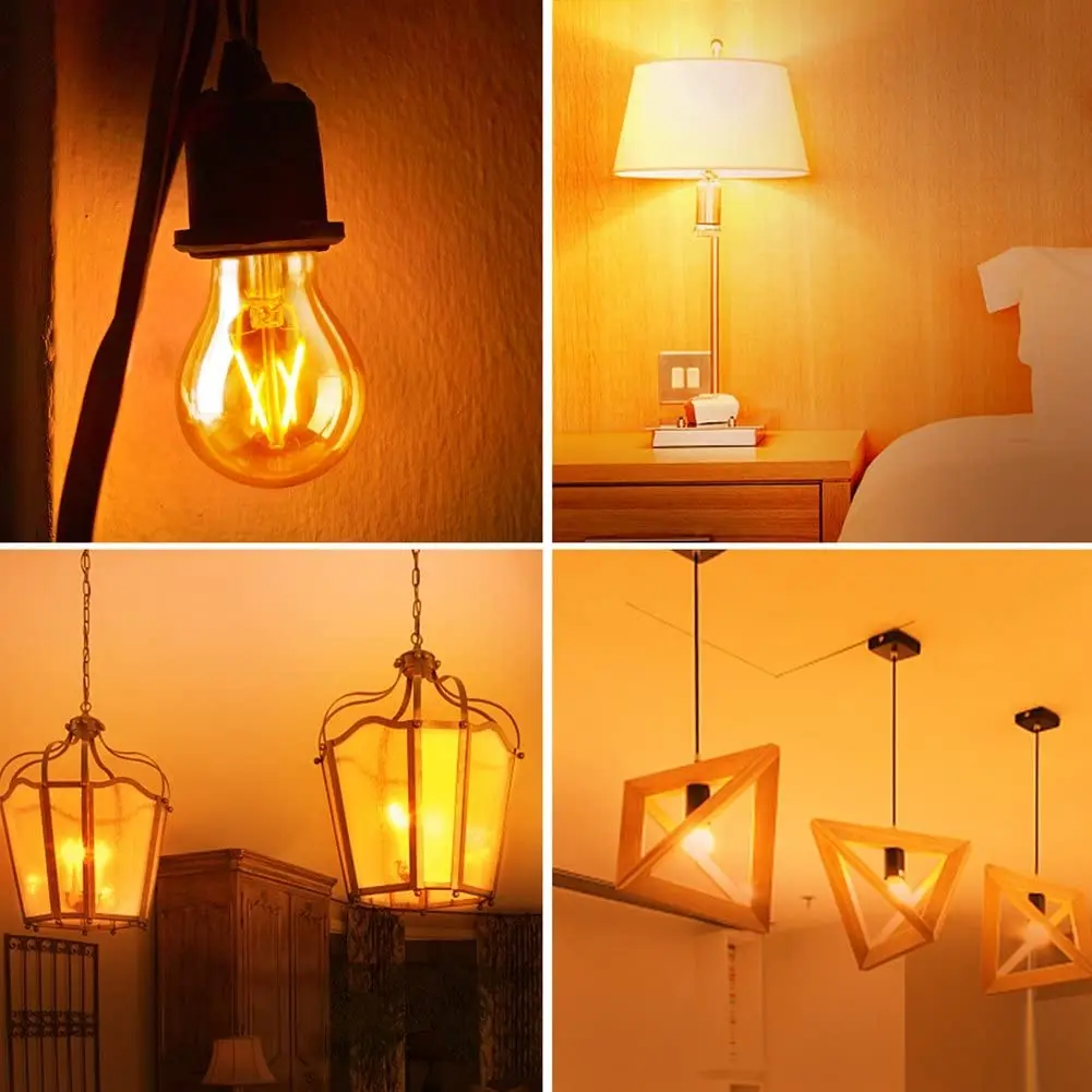 Grensk 25Pcs/Lot Led Filament Edison Bulb E27 G45 Mini Globe 4W Dimmable Vintage Led Lamp 2700K Warm White For String Light Bulb