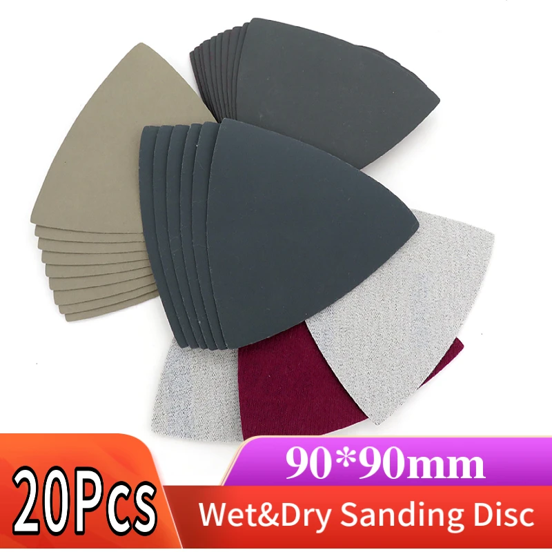 

Wet Dry Sandpaper Sanding Discs Hook and Loop Silicon Carbide 90x90x90mm 60 to 10000 Grit for Polishing & Grinding