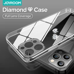 Стальной чехол Joyroom 9H роскошный прозрачный чехол для iPhone 15 14 13 Pro Max