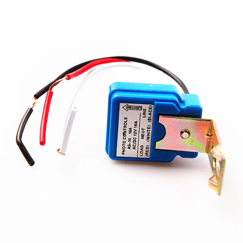 AC 12V 24V 220V 10A Automatic Street Light Switch Photoelectric Sensor Night on Day Off Photocontrol Automatic Sensor Switches