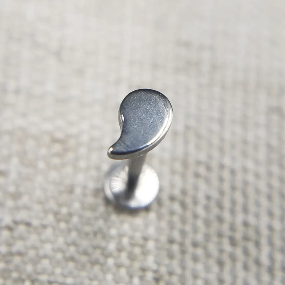 16G Implant Grade Titanium ASTM F136 Internal Thread Helix Tongue Tragus Piercing Moon Lightning Labret Earing Goth Stud Jewelry