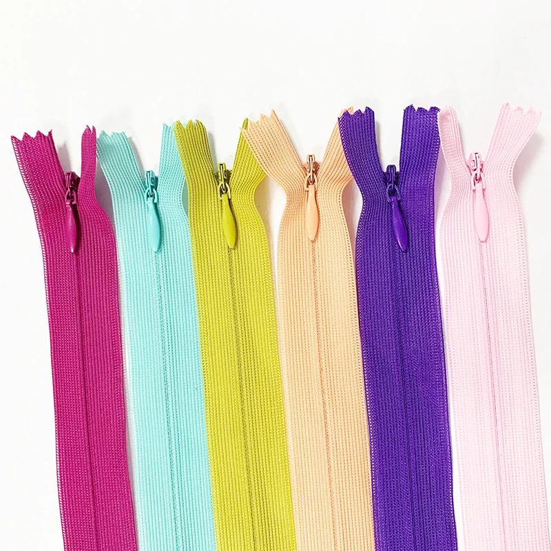 lace invisible zippers for underwear 60cm bags hidden zips for clothing packet 30cm zipper invisible 40cm skirt sewing zip