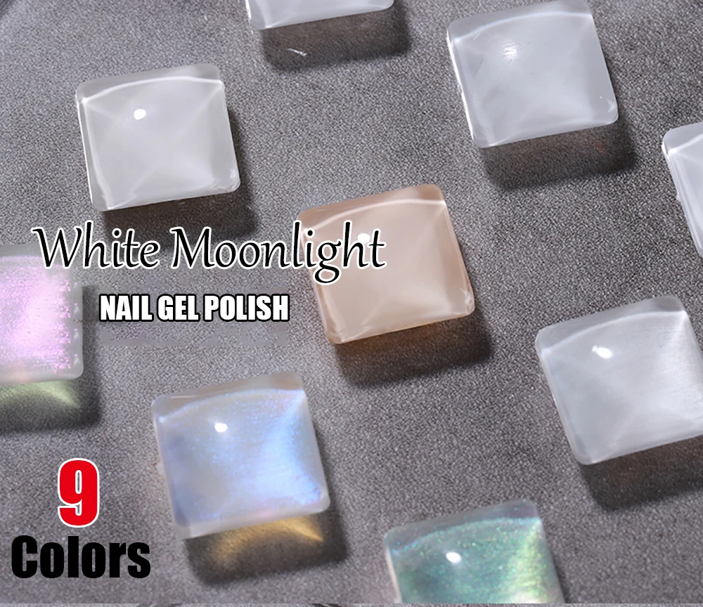 Vendeeni 9 Farben Moonlight White Serie Gel-Nagellack Semi-Permanent UV LED Soak-Off Gel-Lack Glänzender Nagelkunst-Gel-Lack – Detail 1