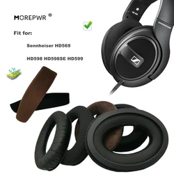 Ersatz Ohr Pads für Sennheiser HD569 HD598 HD598SE HD599 Headset Teile Leder Kissen Samt Ohrenschützer-kopfhörer Hülse Abdeckung