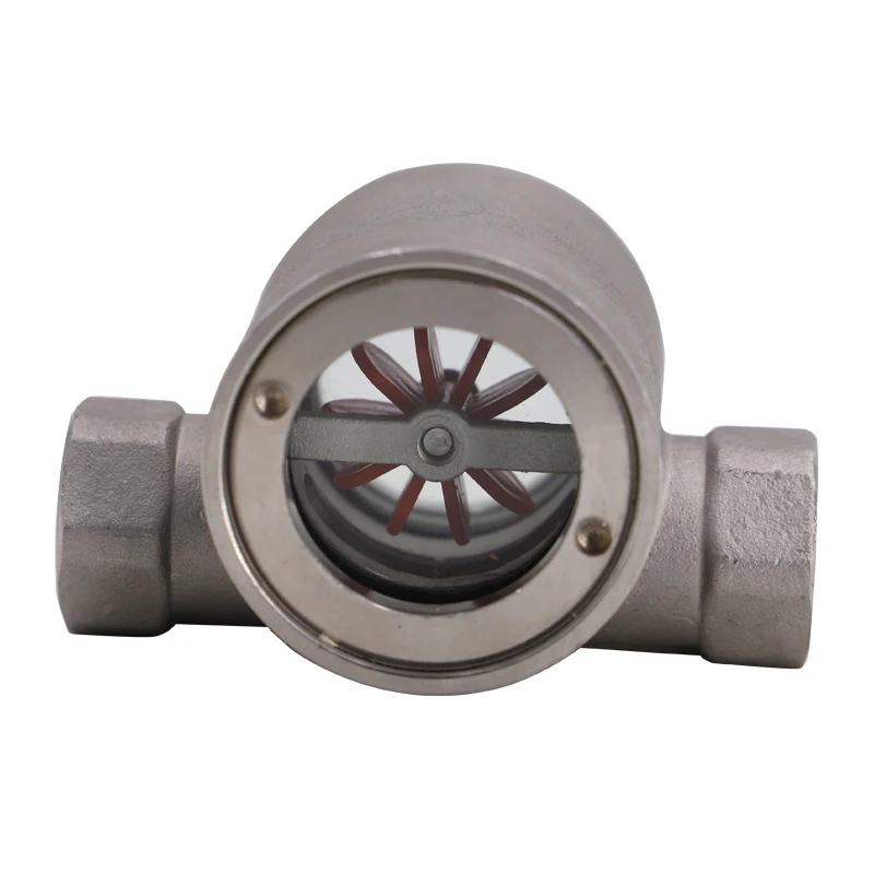 Sight Water Flow Indicator BSP Stainless Steel 304 with Plastic Impeller