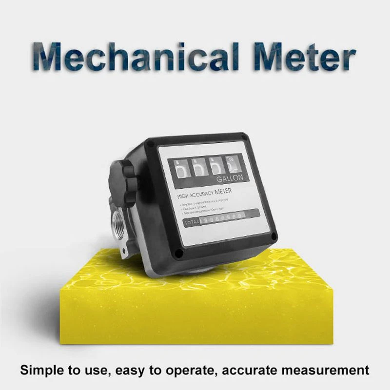 flow meter adjusting mechanical flowmeter 1 inch inner wire digital fuel gauge Fuel kerosene meter dispenser accessories black