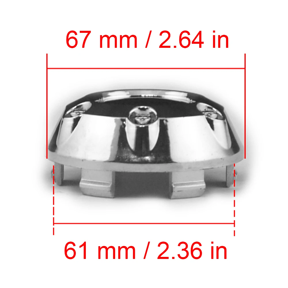 1pc 67mm 61mm Chrome Silver Pure Base Car Wheel Center Cover For Rims Without Emblem Auto Universal Hub Caps For Alloy Wheel