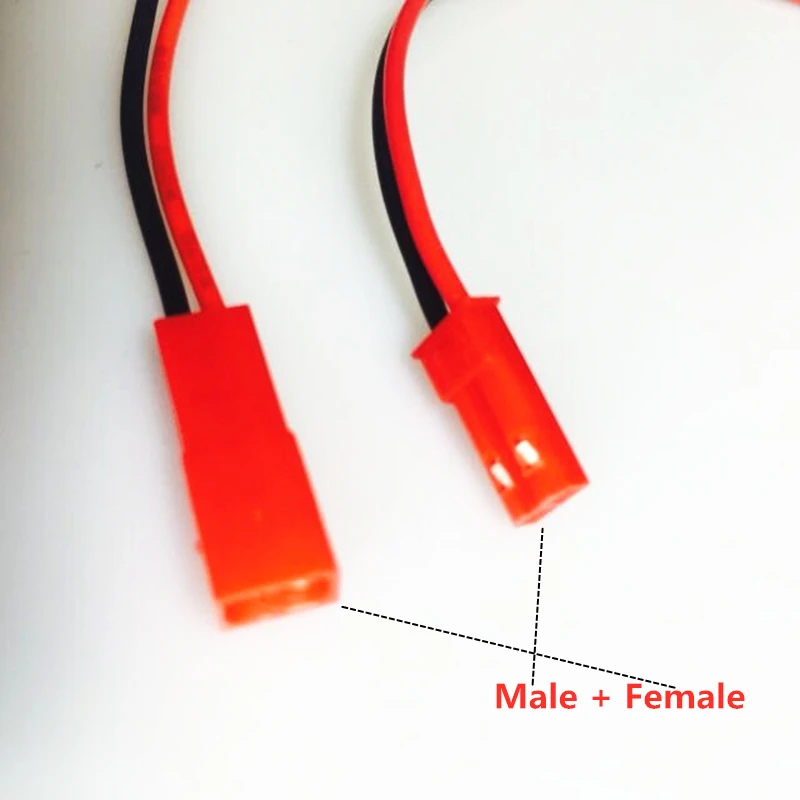 2P JST Silicone Plug Cable Male + Female 1/Pair