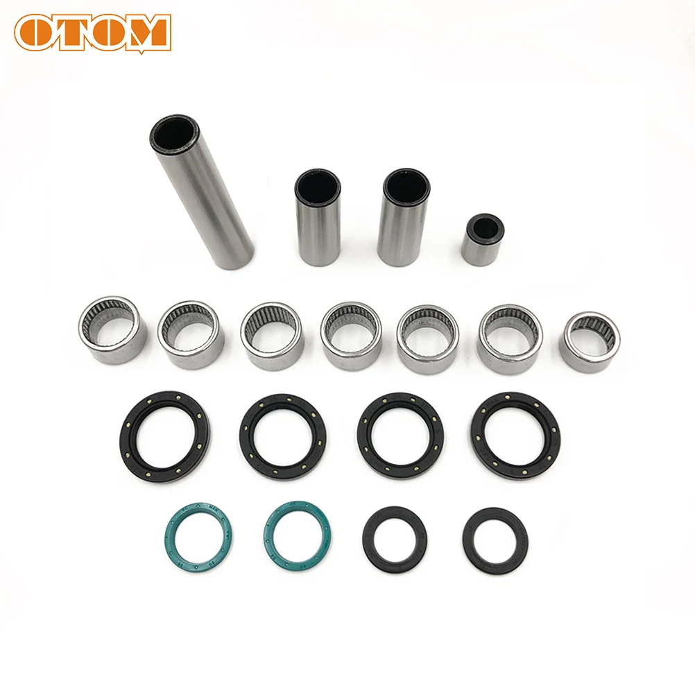 OTOM-Kit de mantenimiento de cojinete de buje para motocicleta, brazo de enlace de palanca triangular, sello de aceite, amortiguador trasero para