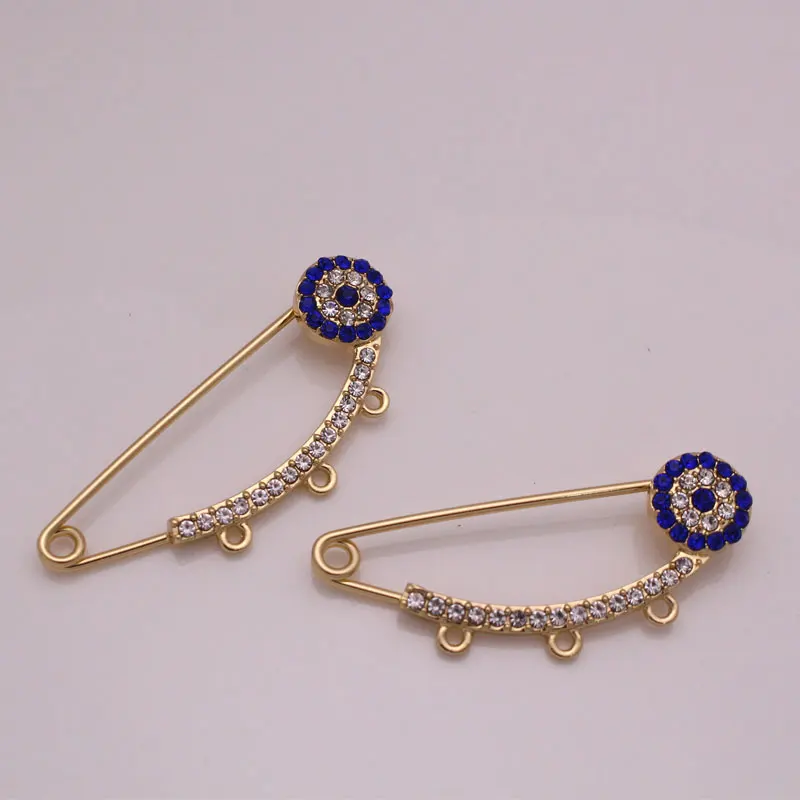 muslim blue brooch Baby Pin 2 pcs /lot