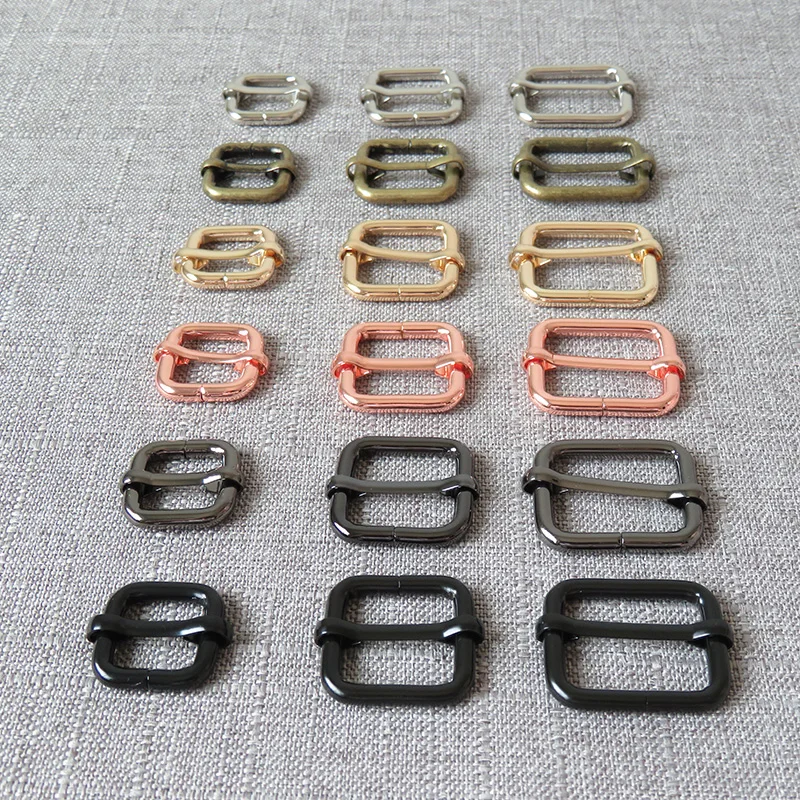 10 PCS 15mm 20mm 25mm 32mm 38mm Metal Belt Buckle Adjuster Slider Hardware Bag Handbag Pet Dog Collar Sewing Garment Accessory