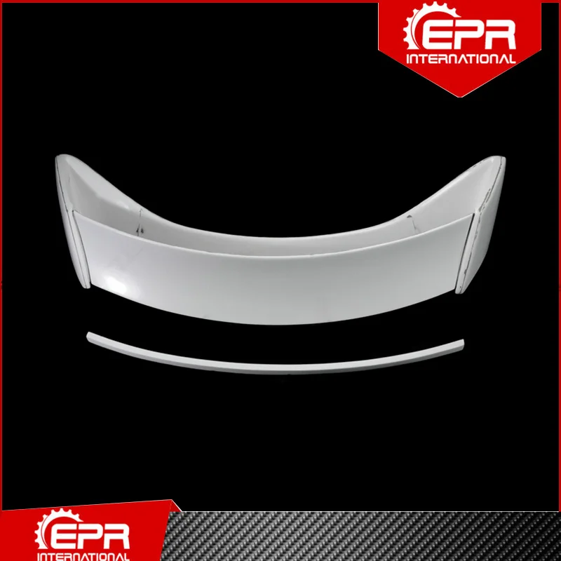 For R35 GTR Aumse Style Rear Spoiler Trim R35 Fiberglass AM Trunk Wing Boot Lid Racing Body Kit For R35 GT-R