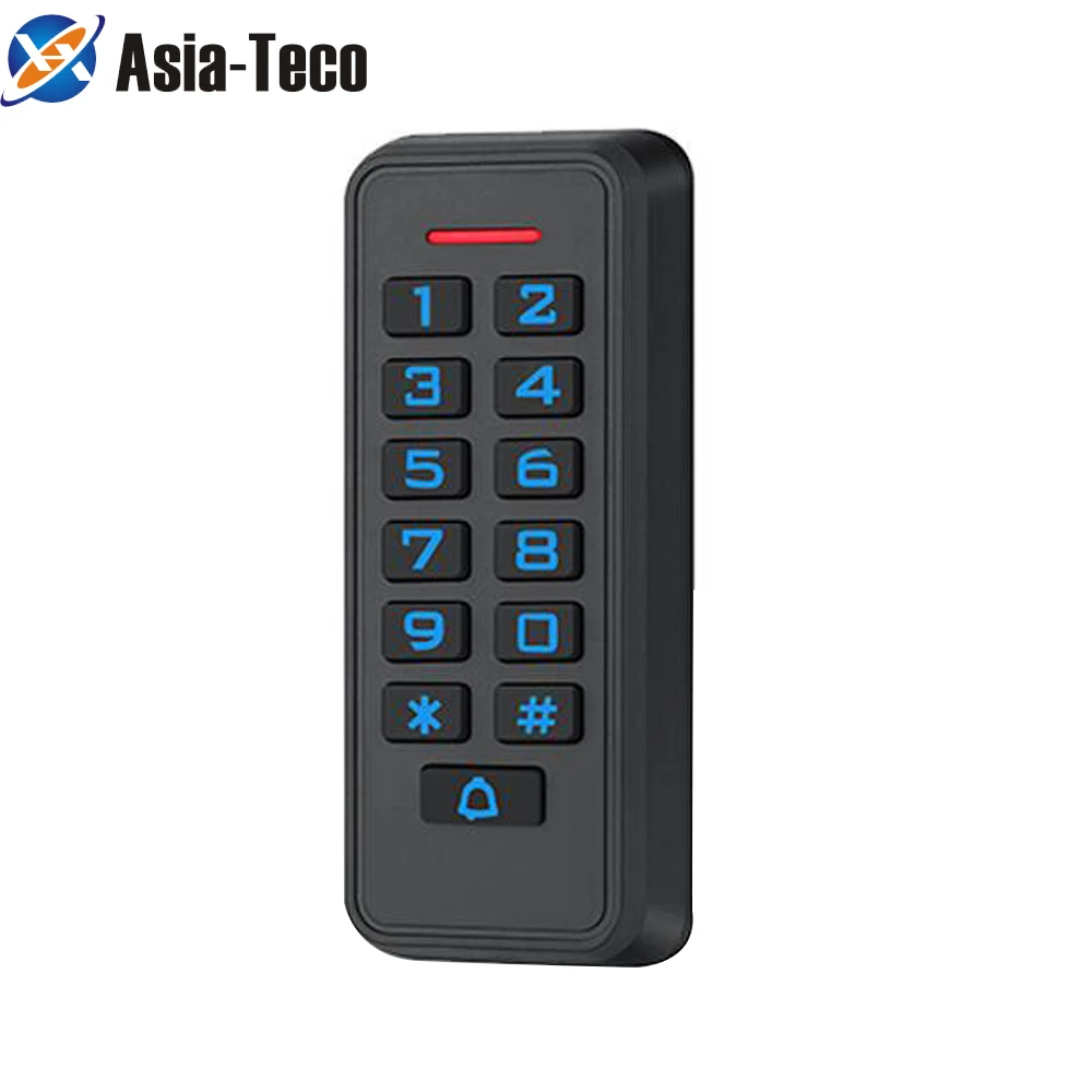 Waterproof Keypad Access Control Cheapest Standalone Keypad RFID Card Door Entry Backlight WG26 door lock app function(optional)