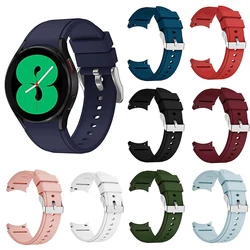 20mm Original Silicone Strap for Samsung Galaxy Watch 4/5/6 40mm 44mm 45mm Sport Bracelet for Galaxy 4/6 Classic 46mm 42mm Band