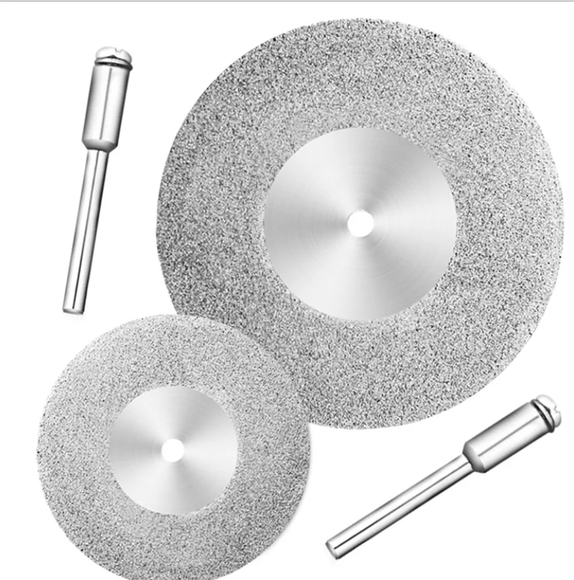 10PCS Mini Abrasive Diamond Cutting Disc Set for Dremel Rotary Cutter Saw Blade Grinding Wheels Disk with Mandrel Power Tools