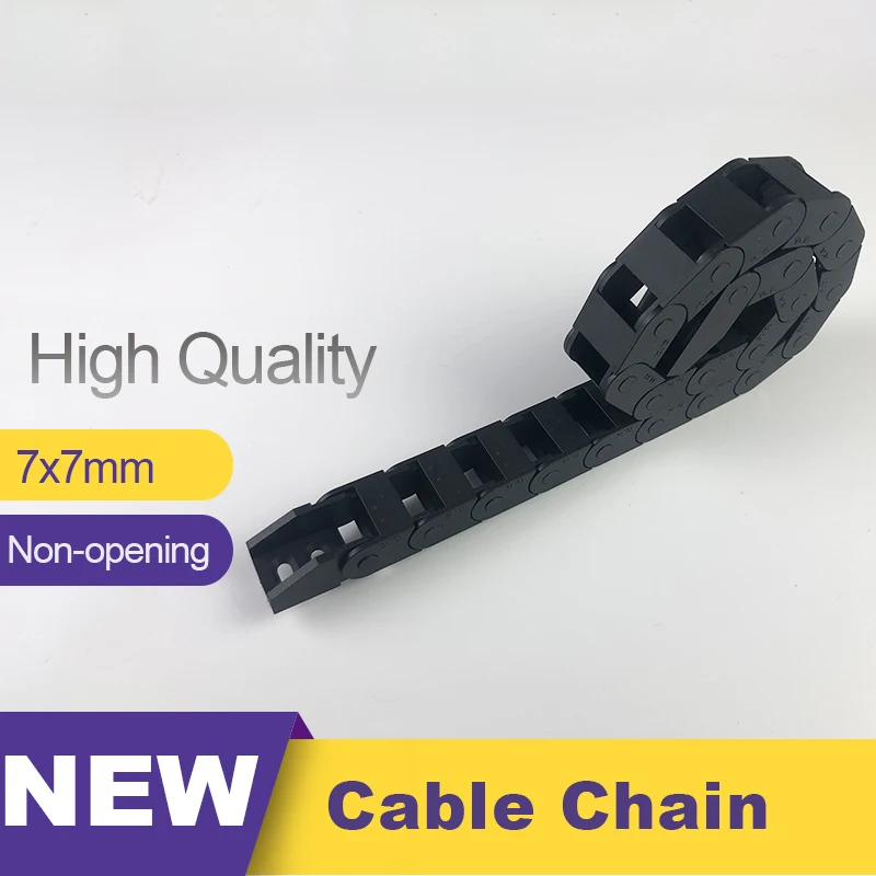 1 Meter Cable Chains 7x7 mm Bridge Type 7mm Inner Height Non-Opening Nylon Mochine Towline Plastic Cable Chain Drag Chain