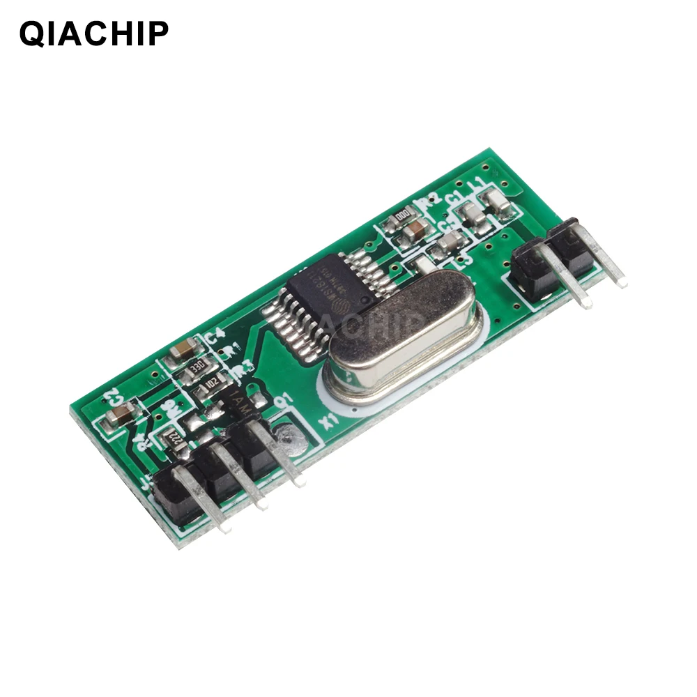 QIACHIP 433mhz Universal RF Receiver Module Superheterodyne UHF ASK/OOK Demodulation 433.92Mhz Remote Switch Wireless Diy Kit