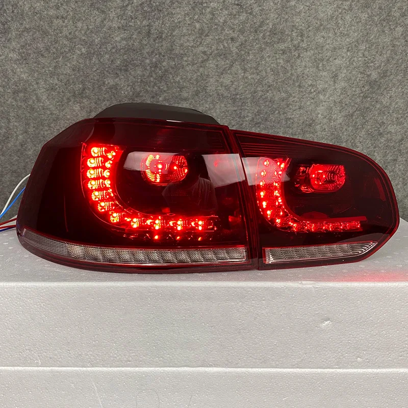 VLAND Car Styling for  Golf 6 Tail Lights 2009-2012 Golf6 R20 LED Tail Lamp LED DRL Dynami Signal Brake Reverse auto Accessori