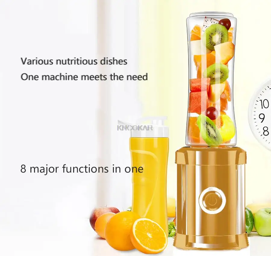 600 ml portable juicer household juicer cup mini fruit portable fruit and vegetable fry fully automatic